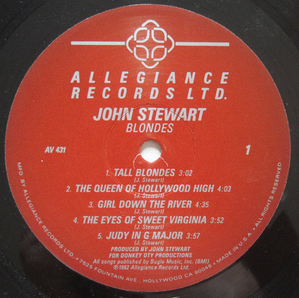 John Stewart (2) : Blondes (LP, Album)