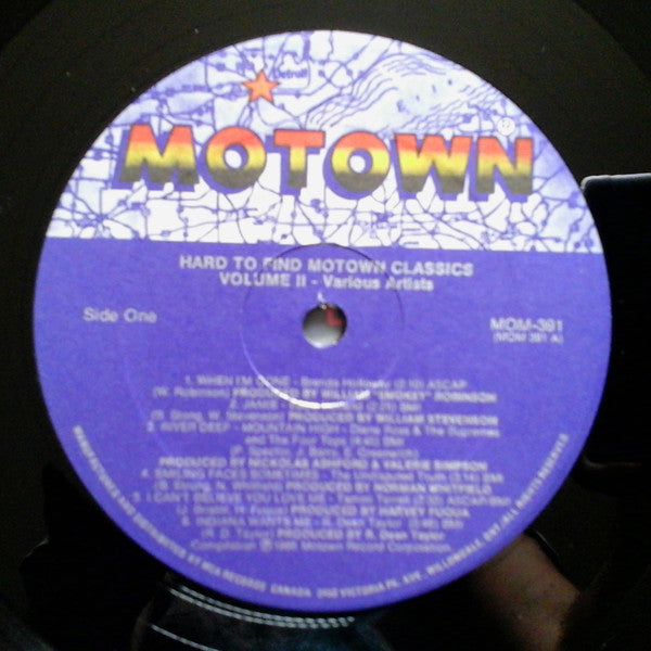Various : Hard-To-Find Motown Classics Volume Two (LP, Comp)