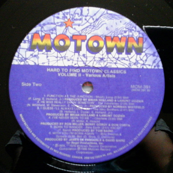 Various : Hard-To-Find Motown Classics Volume Two (LP, Comp)