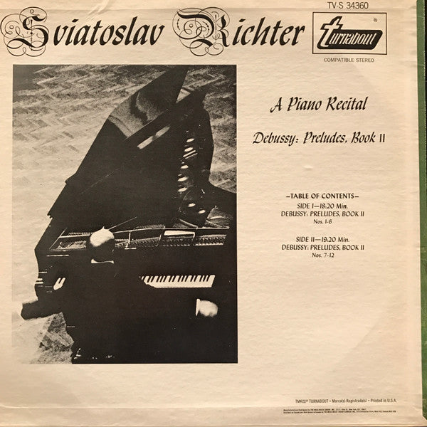 Sviatoslav Richter, Claude Debussy : Preludes, Book II (LP, Album, Com)