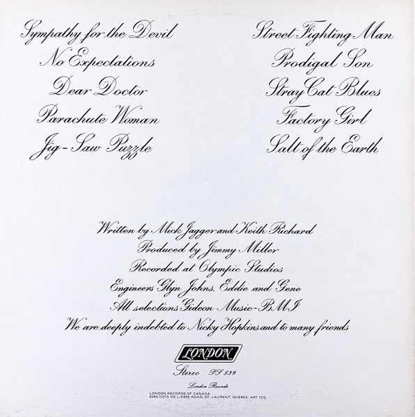 The Rolling Stones : Beggars Banquet (LP, Album, RE, Gat)