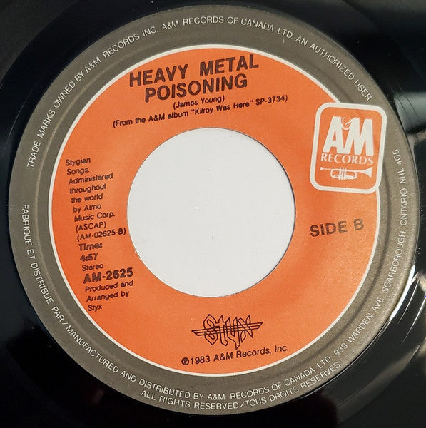 Styx : Music Time (7")