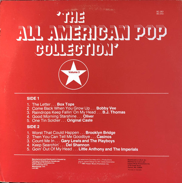 Various : The All American Pop Collection Volume 3 (LP, Comp)