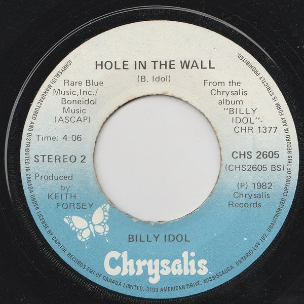 Billy Idol : Hot In The City (7", Single)