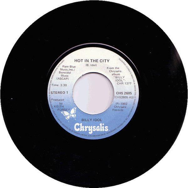 Billy Idol : Hot In The City (7", Single)