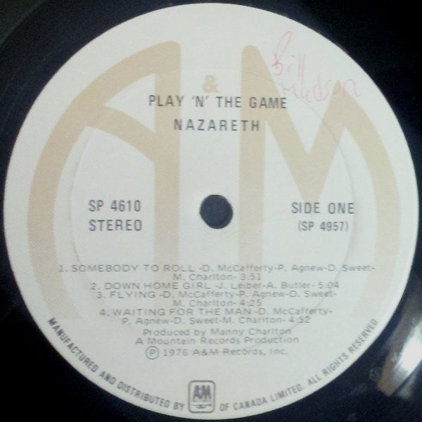 Nazareth (2) : Play'n' The Game (LP, Album)