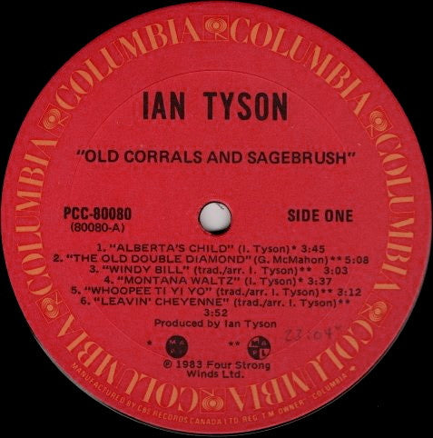 Ian Tyson : Old Corrals & Sagebrush (LP, Album)