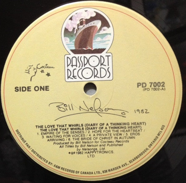 Bill Nelson : The Love That Whirls (Diary Of A Thinking Heart) (2xLP, Album)