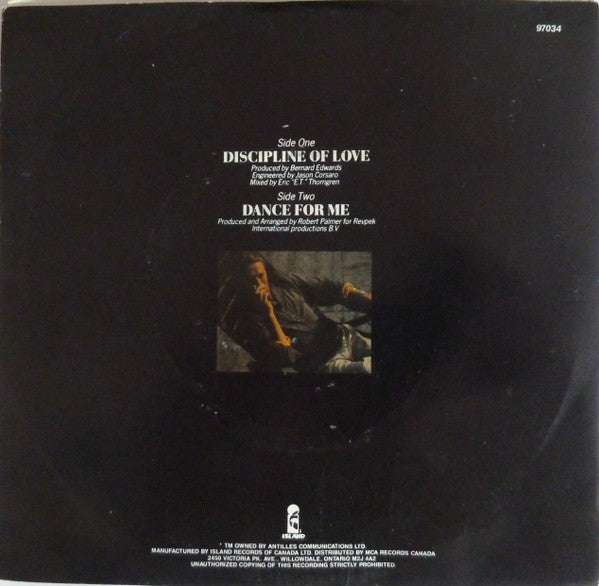 Robert Palmer : Discipline Of Love (7", Single)