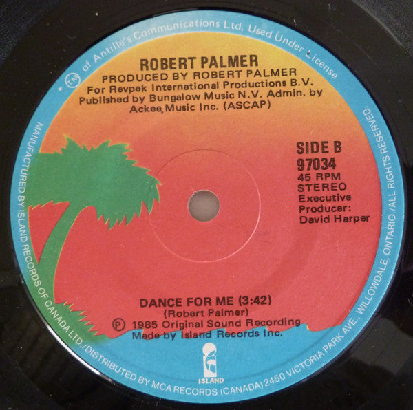 Robert Palmer : Discipline Of Love (7", Single)