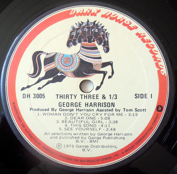 George Harrison : Thirty Three & 1/3 (LP, Album)
