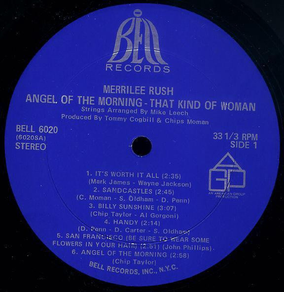 Merrilee & The Turnabouts : Angel Of The Morning / That Kind Of Woman (LP, Album)