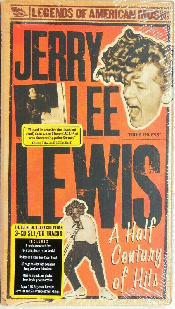 Jerry Lee Lewis : A Half Century Of Hits (3xCD, Comp + Box)