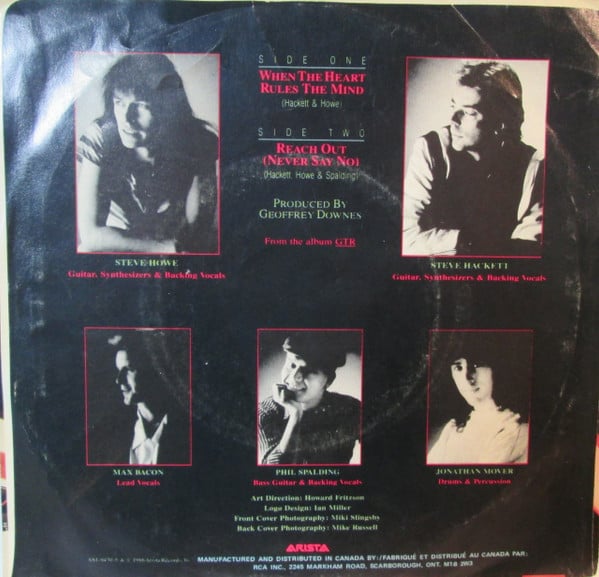 GTR (2) : When The Heart Rules The Mind (7")