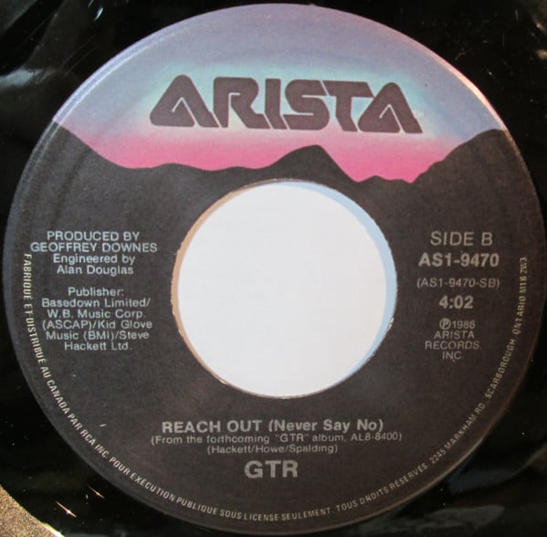 GTR (2) : When The Heart Rules The Mind (7")