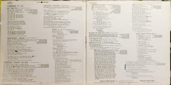James Taylor (2) : James Taylor (LP, Album, Gat)