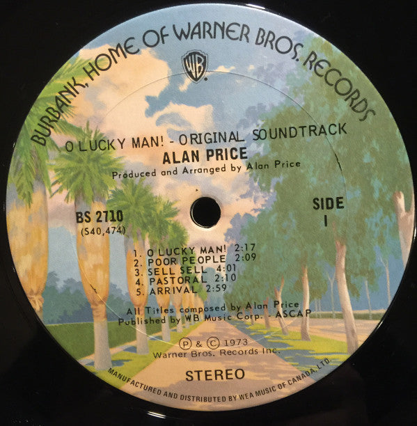 Alan Price : O Lucky Man! - Original Soundtrack (LP, Album)