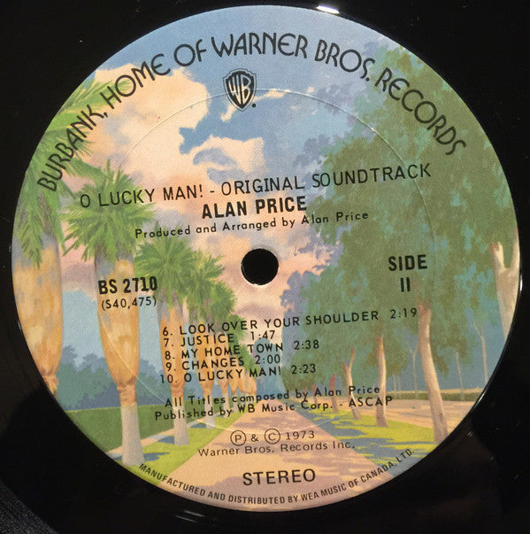 Alan Price : O Lucky Man! - Original Soundtrack (LP, Album)