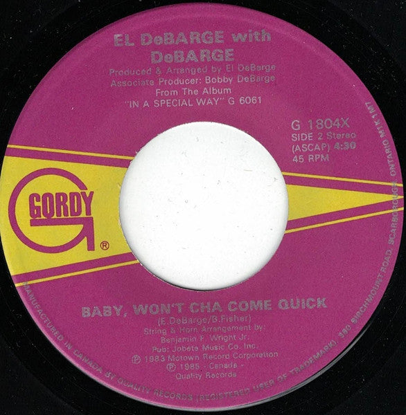 El DeBarge With DeBarge : You Wear It Well (7")