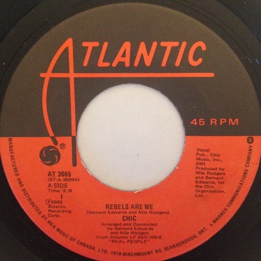 Chic : Rebels Are We (7", Single)