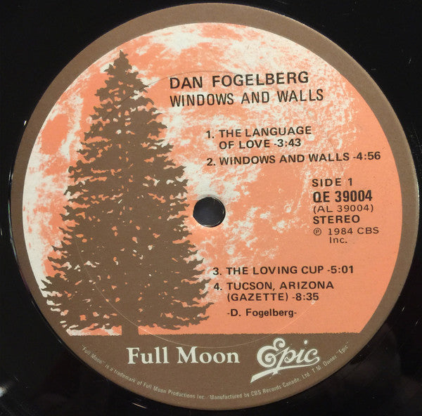 Dan Fogelberg : Windows And Walls (LP, Album)
