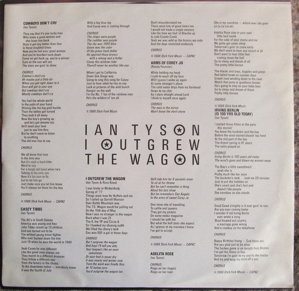 Ian Tyson : I Outgrew The Wagon (LP, Album)