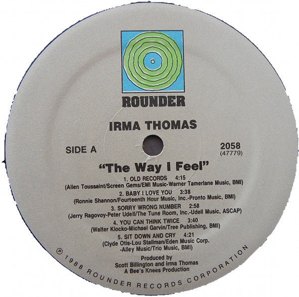 Irma Thomas : The Way I Feel (LP, Album)
