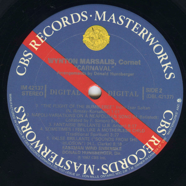 Wynton Marsalis, Eastman Wind Ensemble, Donald Hunsberger : Carnaval (LP, Album)