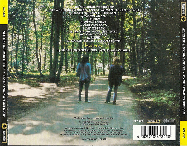 Alvin Lee & Mylon LeFevre : On The Road To Freedom (CD, Album, RE, RM)