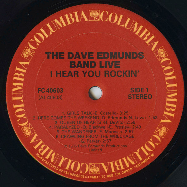 The Dave Edmunds Band : I Hear You Rockin' (LP, Album)
