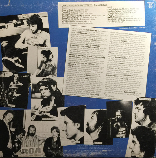 Ducks Deluxe : Don't Mind Rockin' Tonite (LP, Comp)