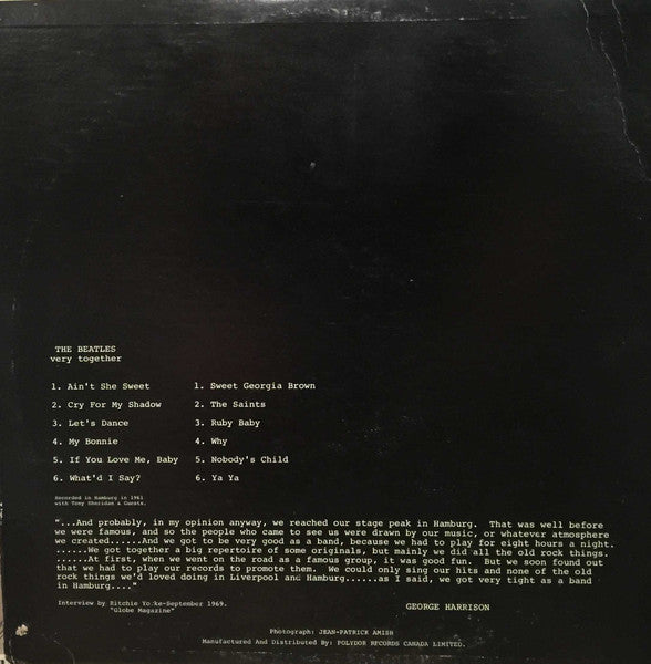 The Beatles : Very Together (LP, Comp)