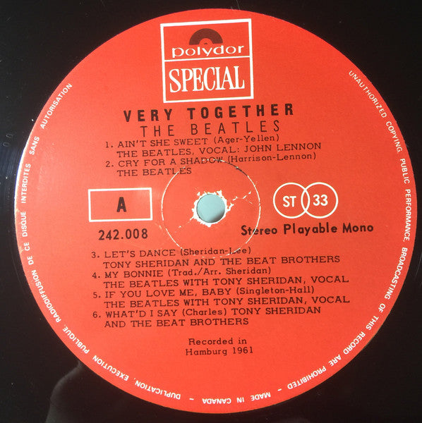 The Beatles : Very Together (LP, Comp)