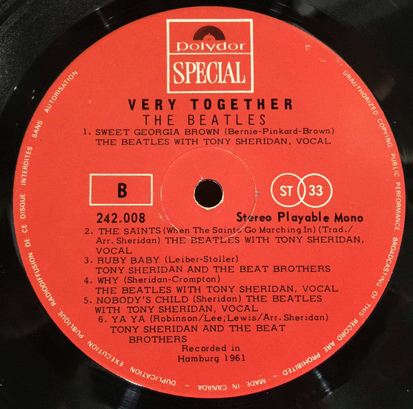 The Beatles : Very Together (LP, Comp)