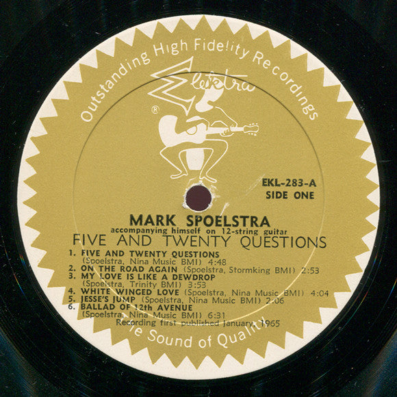 Mark Spoelstra : Five & Twenty Questions (LP, Album, Mono)