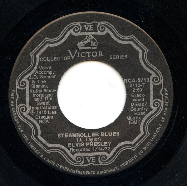 Elvis Presley : Burning Love (7", Single)