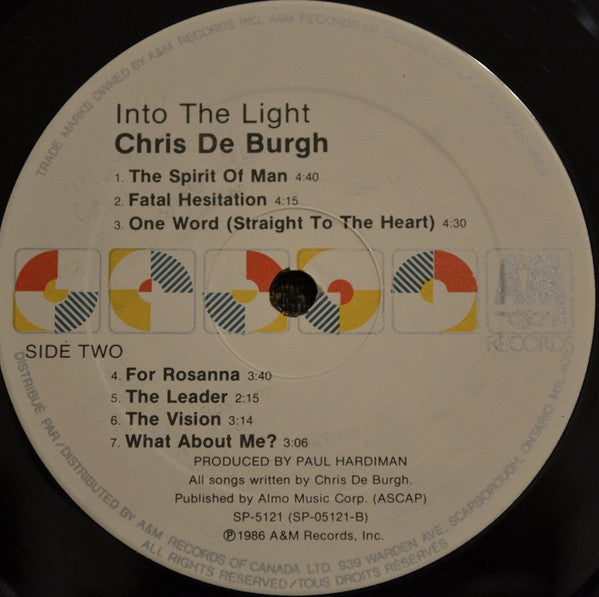 Chris de Burgh : Into The Light (LP, Album)