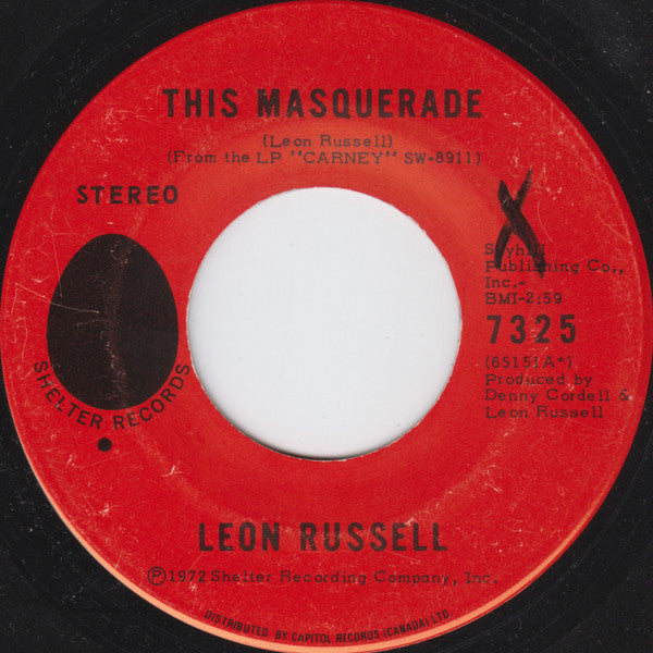 Leon Russell : Tight Rope (7", Single)