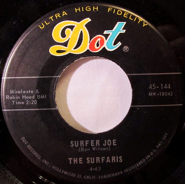The Surfaris : Wipe Out / Surfer Joe (7", RE, Ind)