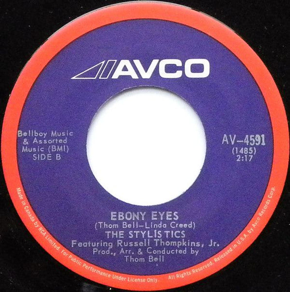 The Stylistics Featuring Russell Thompkins, Jr. : Betcha By Golly, Wow / Ebony Eyes (7")