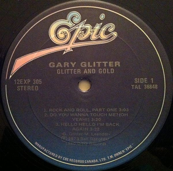 Gary Glitter : Glitter And Gold (12", EP)