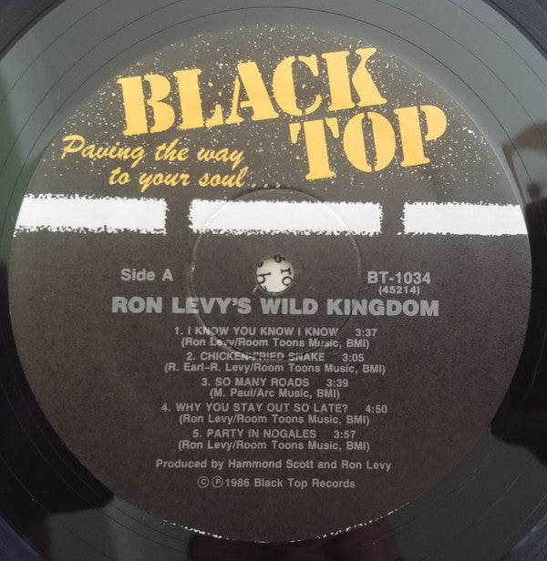 Ron Levy's Wild Kingdom Featuring Ronnie Earl, Kim Wilson, Wayne Bennett (2), Jimmie Vaughan : Ron Levy's Wild Kingdom Featuring Ronnie Earl, Kim Wilson, Wayne Bennett, Jimmie Vaughan (LP, Album)