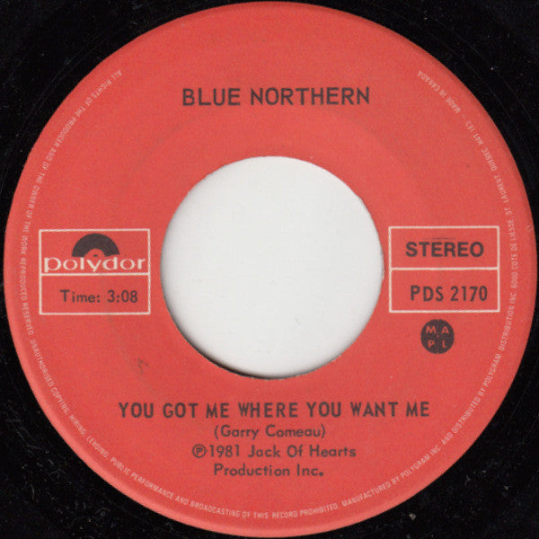 Blue Northern : You're Not The Same Girl (7", Single)