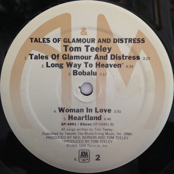 Tom Teeley : Tales Of Glamour And Distress (LP, Album)