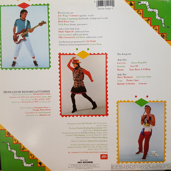 Joe King Carrasco & The Crowns : Party Weekend (LP, Album)