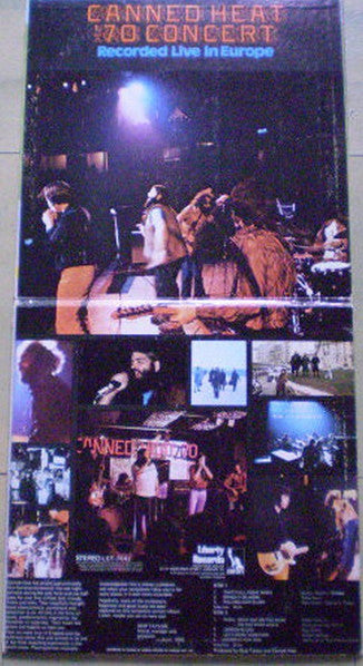 Canned Heat : '70 Concert: Recorded Live In Europe (LP, Album, Gat)