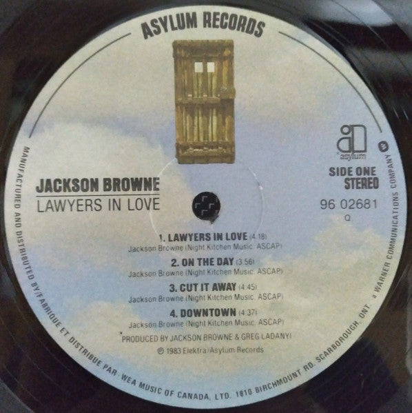Jackson Browne : Lawyers In Love (LP, Album)