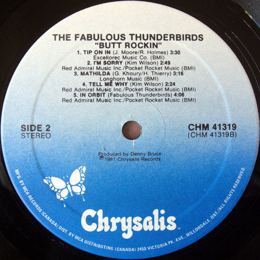 The Fabulous Thunderbirds : Butt Rockin' (LP, Album)