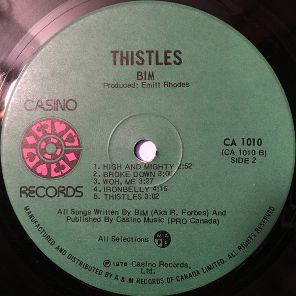 Bim (8) : Thistles (LP, Album)