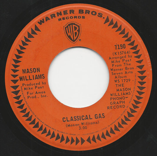 Mason Williams : Classical Gas (7", RE)